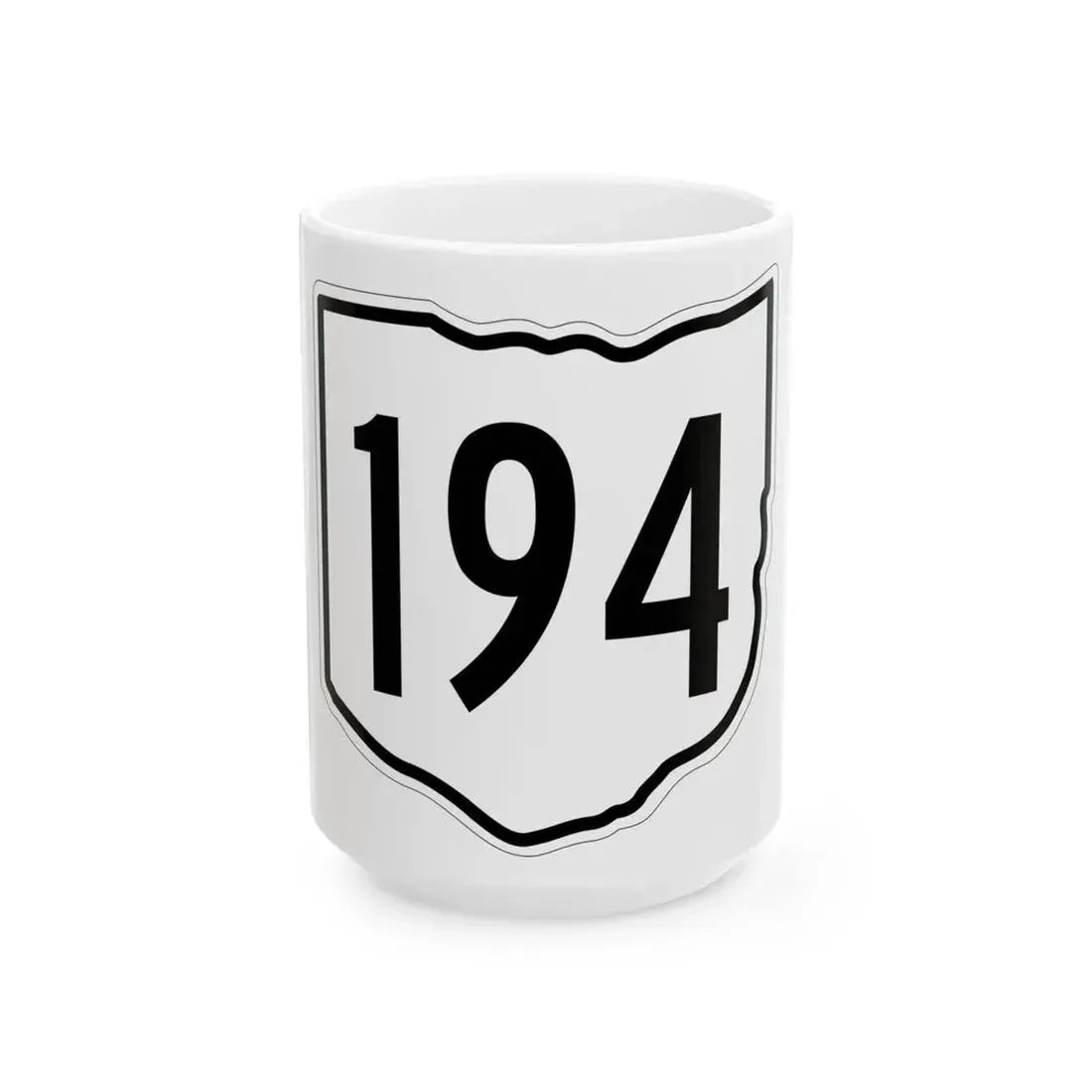 OH-194 1960 (Ohio) (Road Sign) White Coffee Mug 15oz - Go Mug Yourself