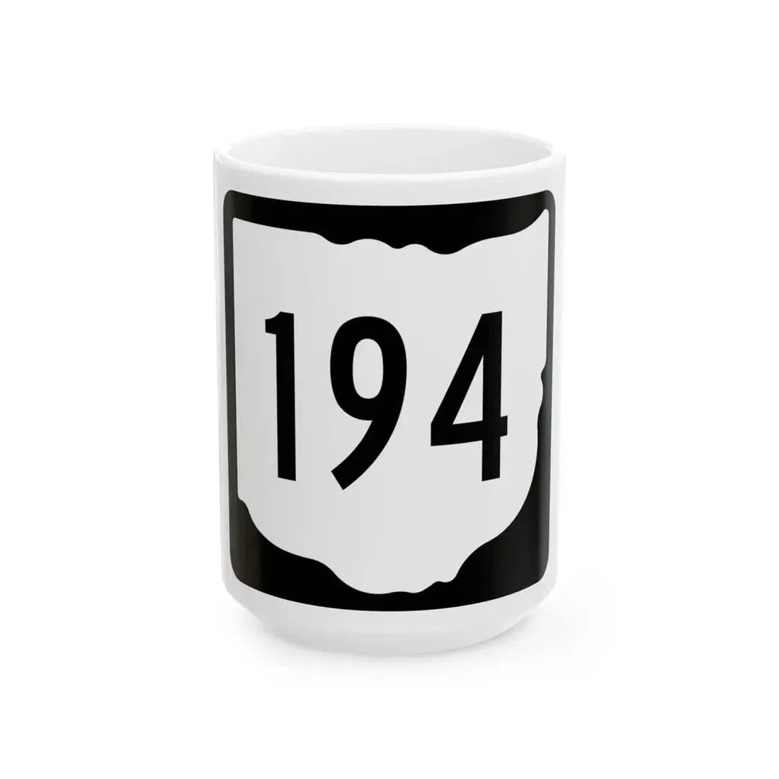 OH-194 1967 (Ohio) (Road Sign) White Coffee Mug 15oz - Go Mug Yourself
