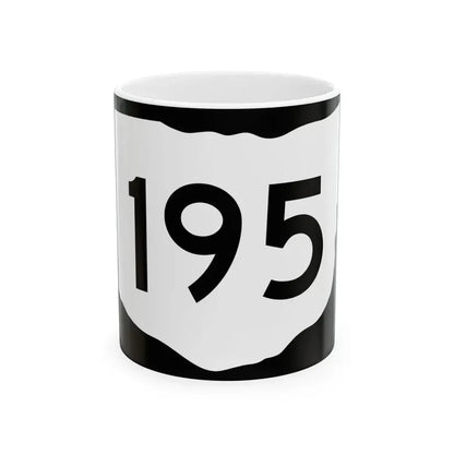 OH-195 (Ohio) (Road Sign) White Coffee Mug 11oz - Go Mug Yourself