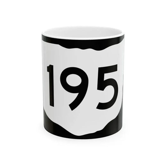 OH-195 (Ohio) (Road Sign) White Coffee Mug 11oz - Go Mug Yourself