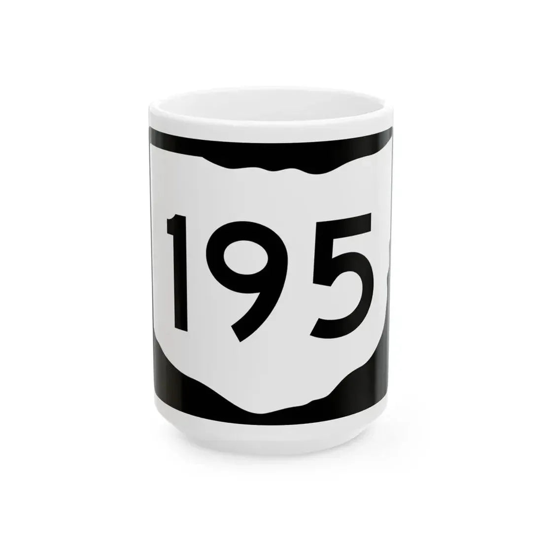 OH-195 (Ohio) (Road Sign) White Coffee Mug 15oz - Go Mug Yourself