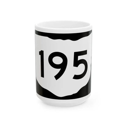 OH-195 (Ohio) (Road Sign) White Coffee Mug 15oz - Go Mug Yourself