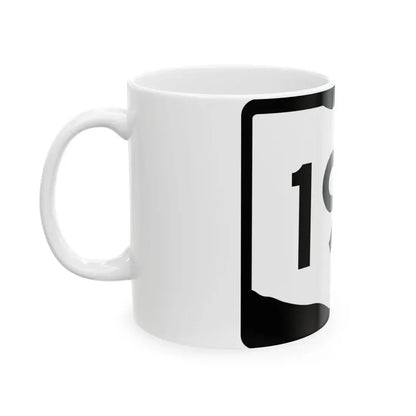 OH-195 (Ohio) (Road Sign) White Coffee Mug - Go Mug Yourself