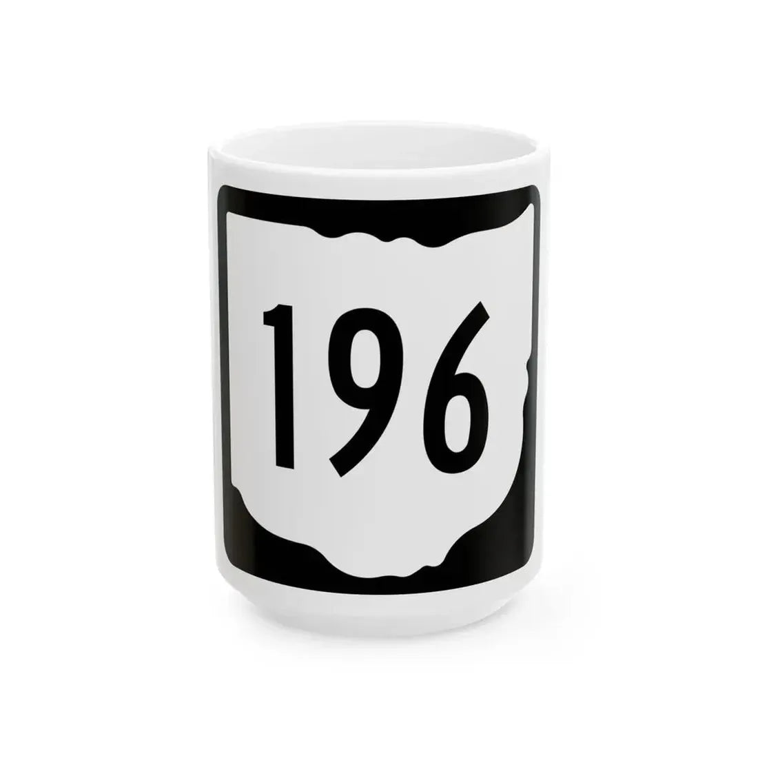 OH-196 1967 (Ohio) (Road Sign) White Coffee Mug 15oz - Go Mug Yourself