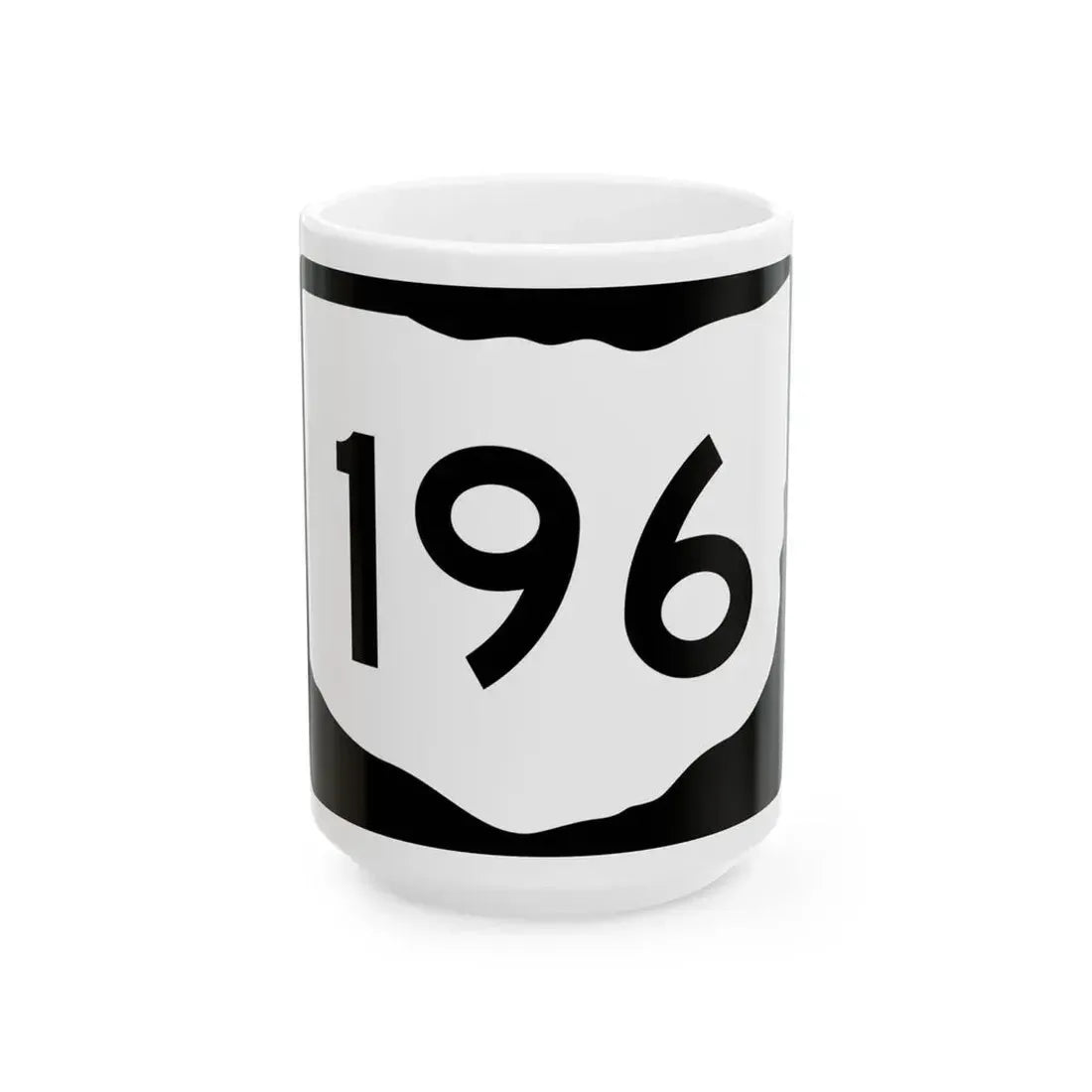 OH-196 (Ohio) (Road Sign) White Coffee Mug 15oz - Go Mug Yourself