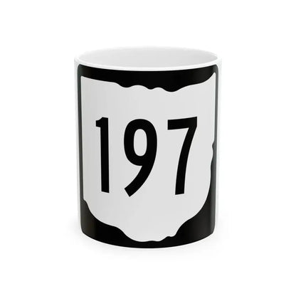 OH-197 1967 (Ohio) (Road Sign) White Coffee Mug 11oz - Go Mug Yourself