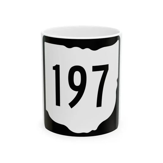 OH-197 1967 (Ohio) (Road Sign) White Coffee Mug 11oz - Go Mug Yourself