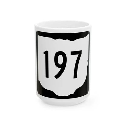 OH-197 1967 (Ohio) (Road Sign) White Coffee Mug 15oz - Go Mug Yourself