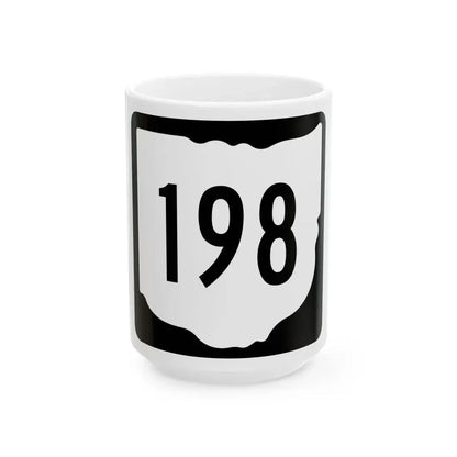 OH-198 1967 (Ohio) (Road Sign) White Coffee Mug 15oz - Go Mug Yourself