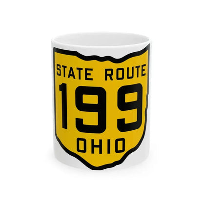 OH-199 1920 (Ohio) (Road Sign) White Coffee Mug 11oz - Go Mug Yourself