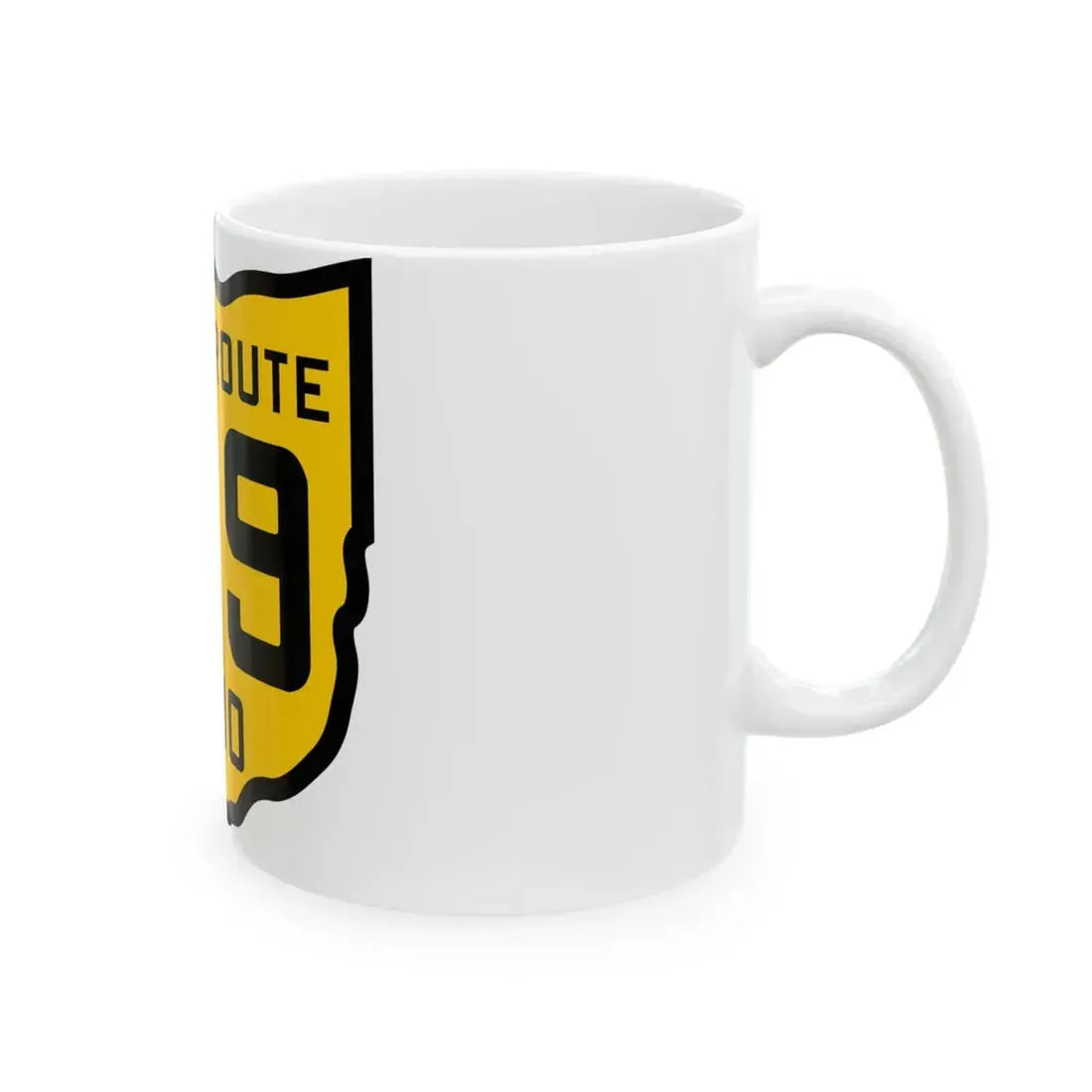 OH-199 1920 (Ohio) (Road Sign) White Coffee Mug - Go Mug Yourself