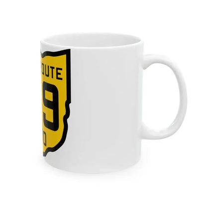 OH-199 1920 (Ohio) (Road Sign) White Coffee Mug - Go Mug Yourself