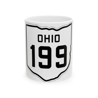 OH-199 1927 (Ohio) (Road Sign) White Coffee Mug 11oz - Go Mug Yourself