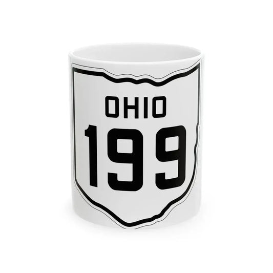 OH-199 1927 (Ohio) (Road Sign) White Coffee Mug 11oz - Go Mug Yourself