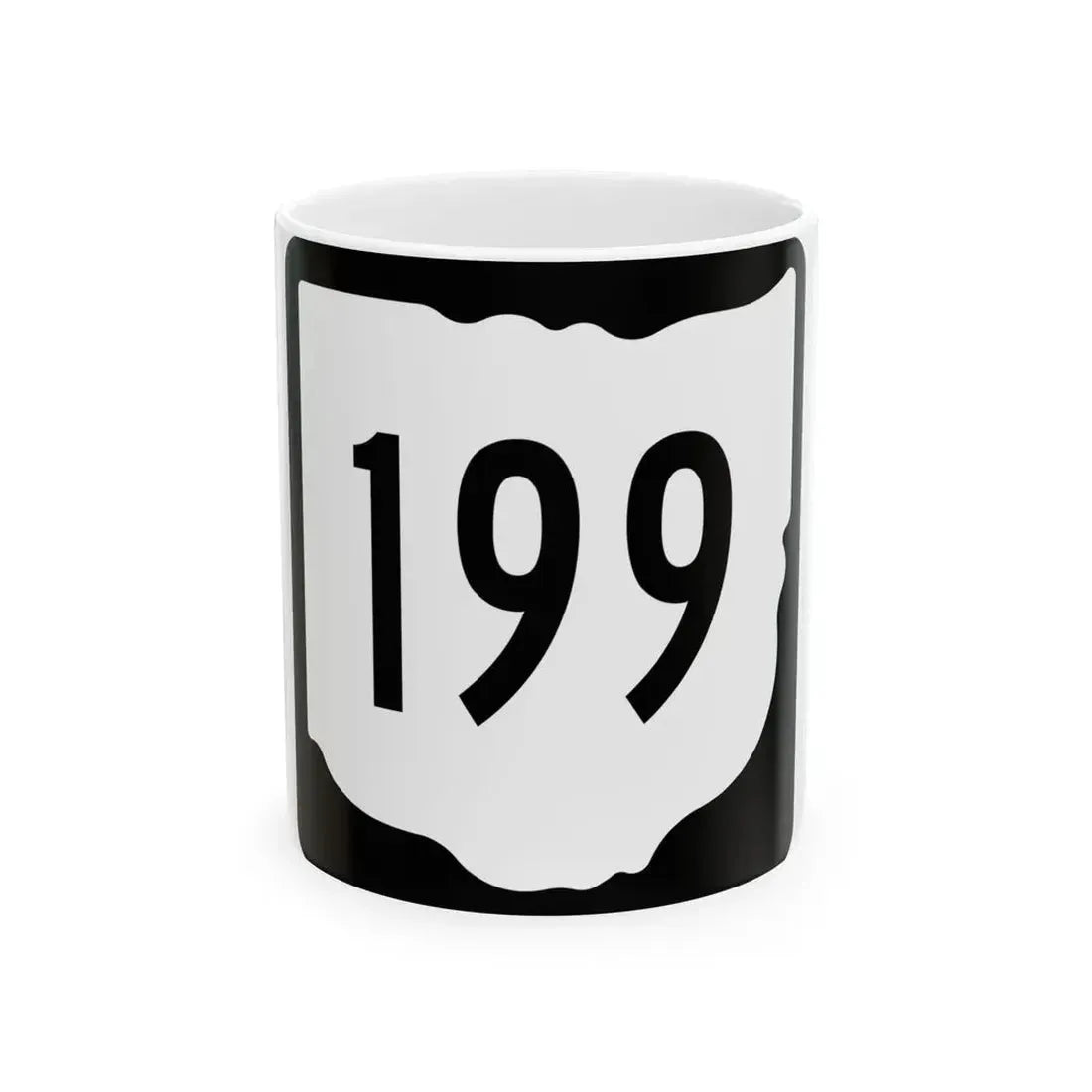 OH-199 1967 (Ohio) (Road Sign) White Coffee Mug 11oz - Go Mug Yourself