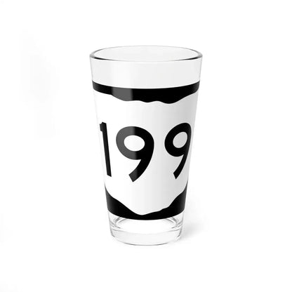 OH-199 (Ohio) (Road Sign) Pint Glass 16oz 16oz - Go Mug Yourself
