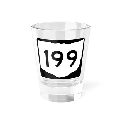 OH-199 (Ohio) (Road Sign) Shot Glass 1.5oz 1.5oz - Go Mug Yourself