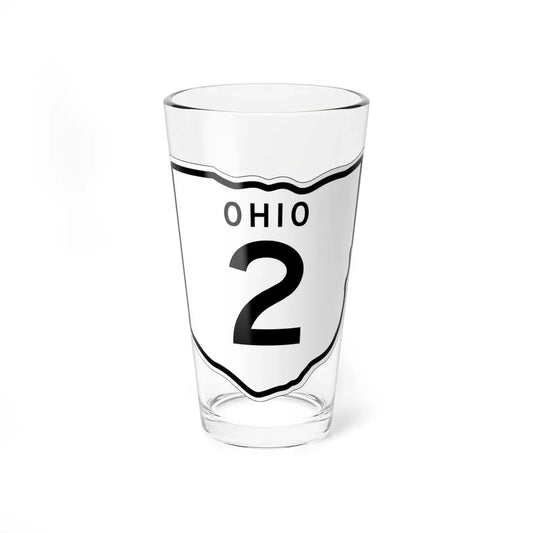 OH-2 1948 (Ohio) (Road Sign) Pint Glass 16oz 16oz - Go Mug Yourself