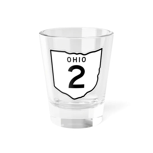 OH-2 1948 (Ohio) (Road Sign) Shot Glass 1.5oz 1.5oz - Go Mug Yourself