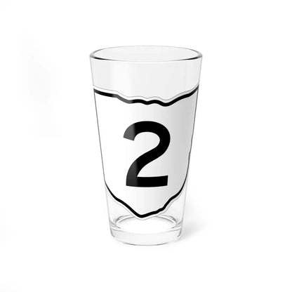 OH-2 1960 (Ohio) (Road Sign) Pint Glass 16oz 16oz - Go Mug Yourself
