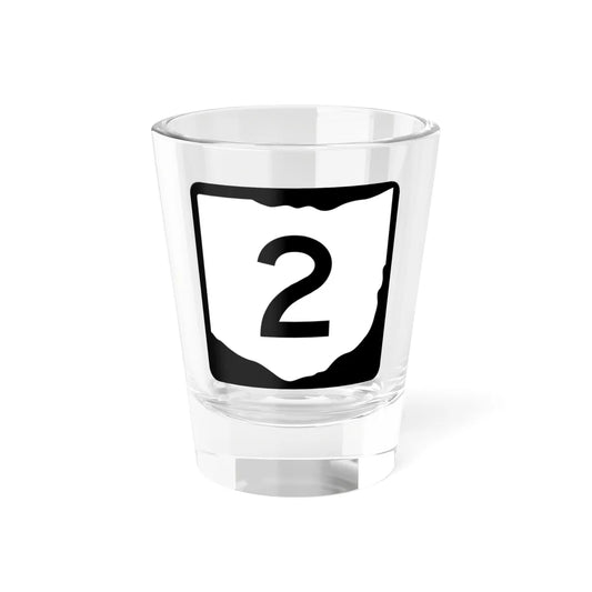 OH-2 (Ohio) (Road Sign) Shot Glass 1.5oz 1.5oz - Go Mug Yourself