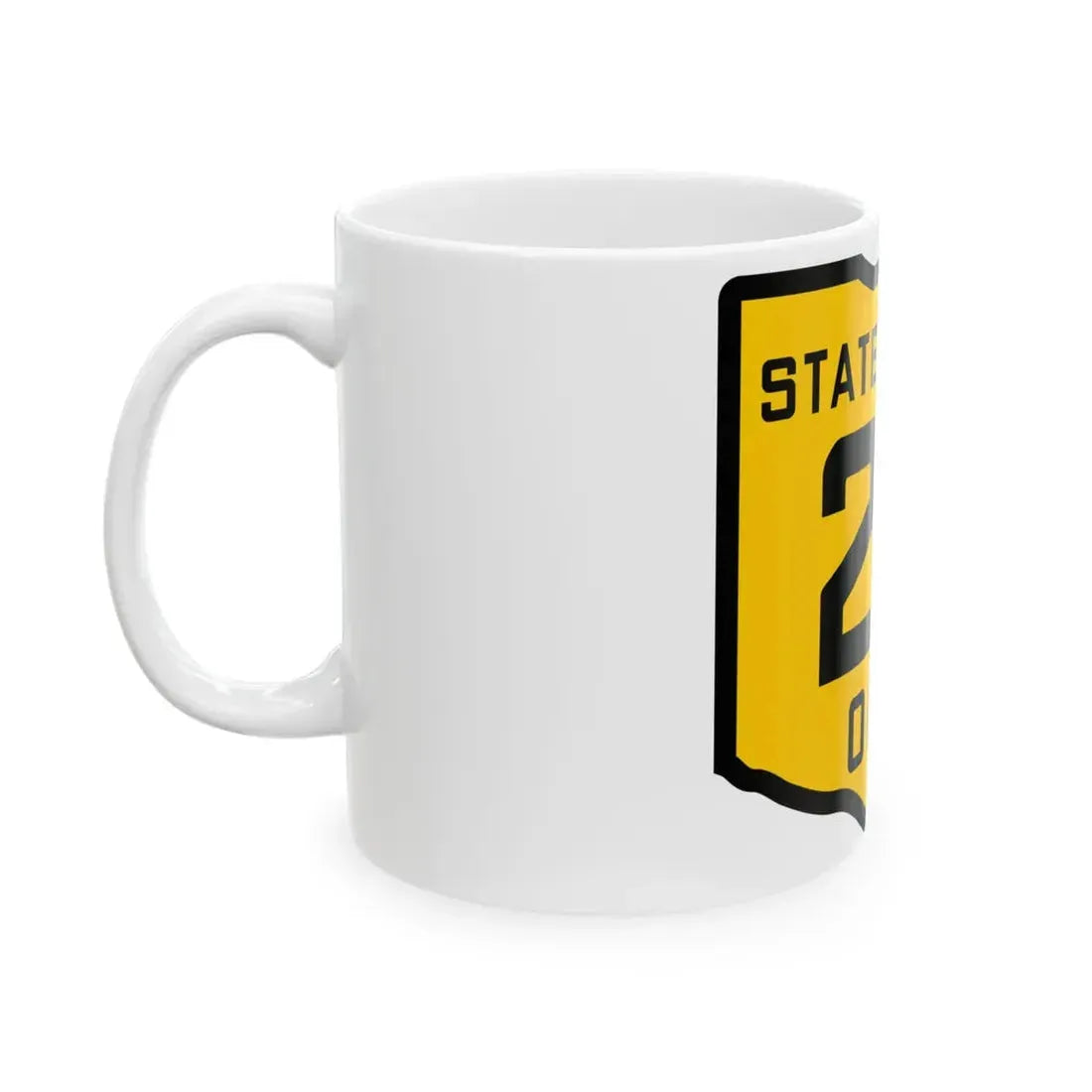OH-20 1920 (Ohio) (Road Sign) White Coffee Mug - Go Mug Yourself
