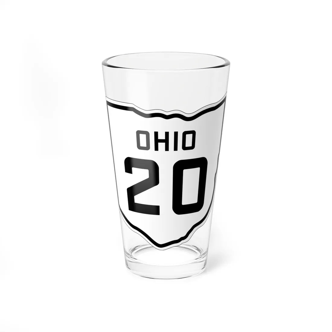 OH-20 1927 (Ohio) (Road Sign) Pint Glss 16oz 16oz - Go Mug Yourself
