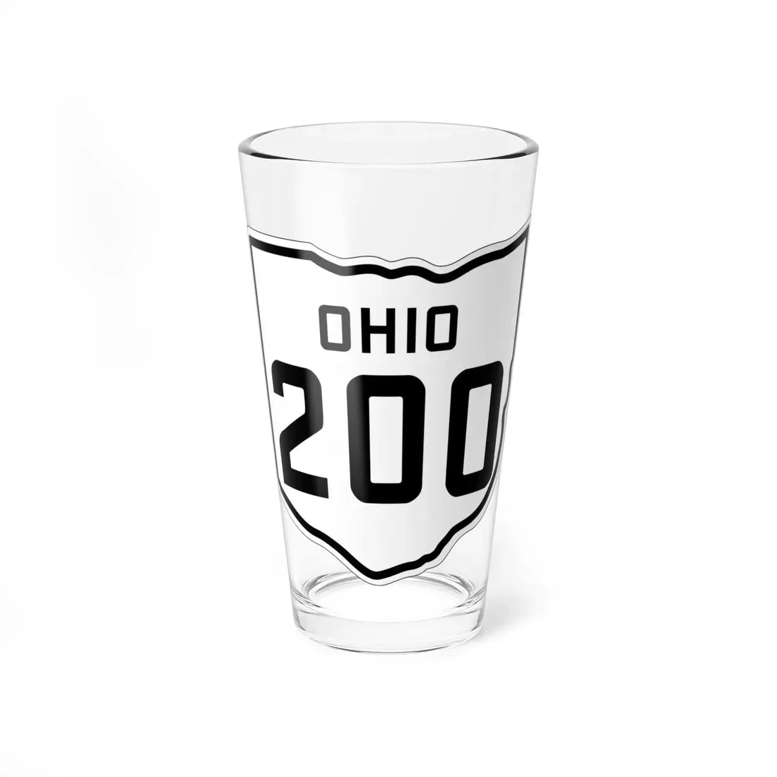 OH-200 1927 (Ohio) (Road Sign) Pint Glass 16oz 16oz - Go Mug Yourself
