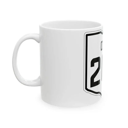 OH-200 1927 (Ohio) (Road Sign) White Coffee Mug - Go Mug Yourself