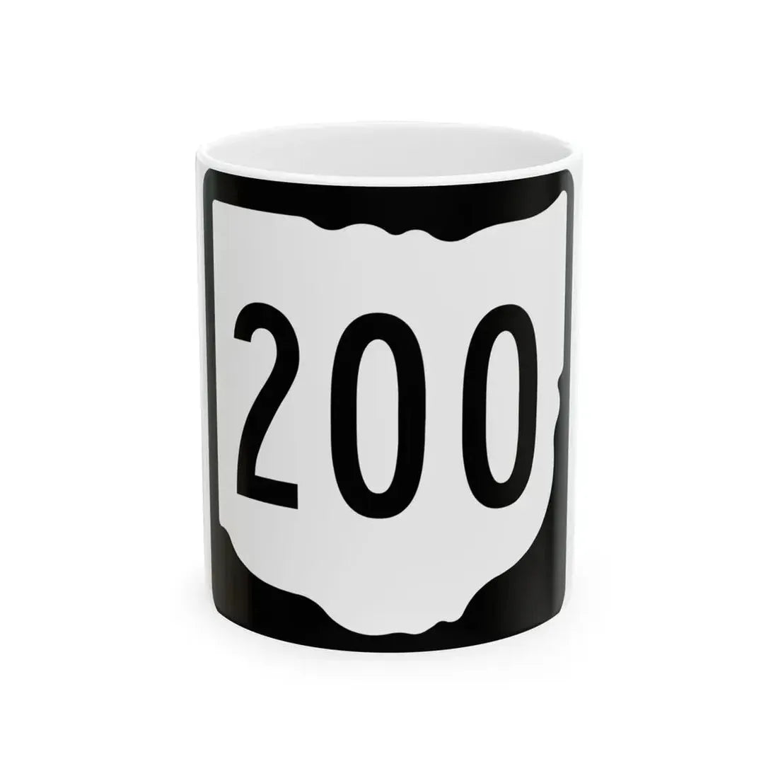 OH-200 1967 (Ohio) (Road Sign) White Coffee Mug 11oz - Go Mug Yourself