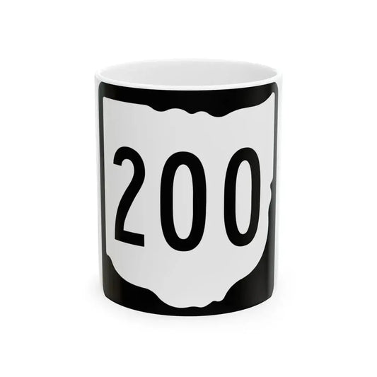 OH-200 1967 (Ohio) (Road Sign) White Coffee Mug 11oz - Go Mug Yourself