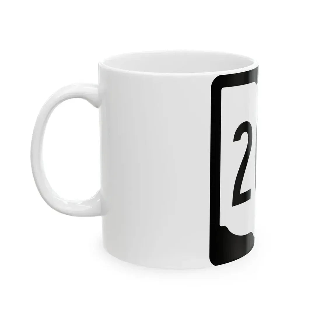 OH-200 1967 (Ohio) (Road Sign) White Coffee Mug - Go Mug Yourself