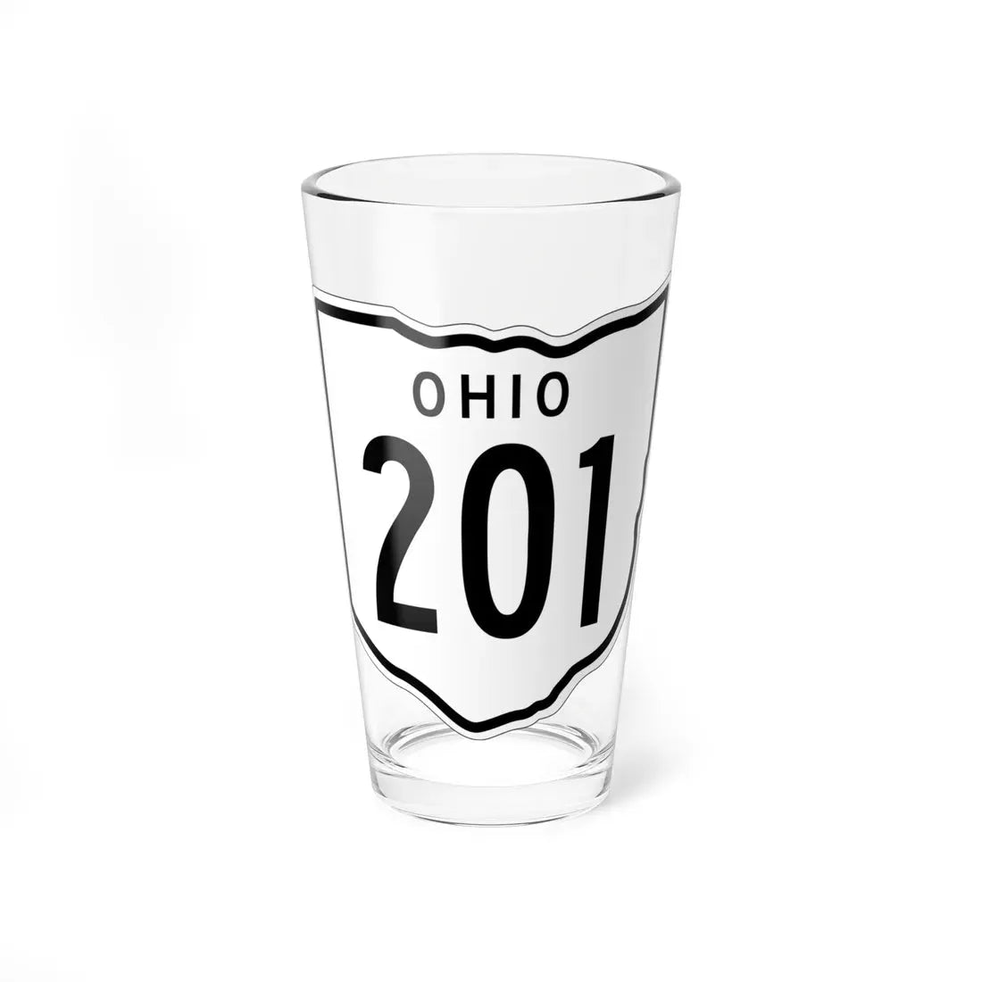 OH-201 1948 (Ohio) (Road Sign) Pint Glass 16oz 16oz - Go Mug Yourself