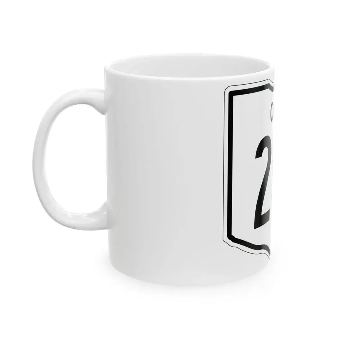 OH-201 1948 (Ohio) (Road Sign) White Coffee Mug - Go Mug Yourself