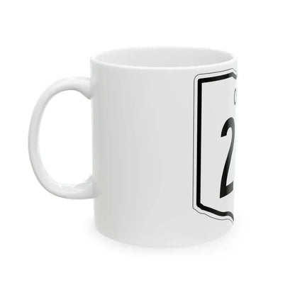 OH-201 1948 (Ohio) (Road Sign) White Coffee Mug - Go Mug Yourself