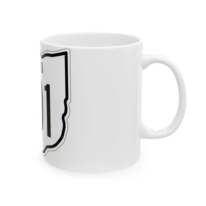 OH-201 1948 (Ohio) (Road Sign) White Coffee Mug - Go Mug Yourself