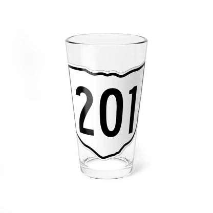 OH-201 1960 (Ohio) (Road Sign) Pint Glass 16oz 16oz - Go Mug Yourself