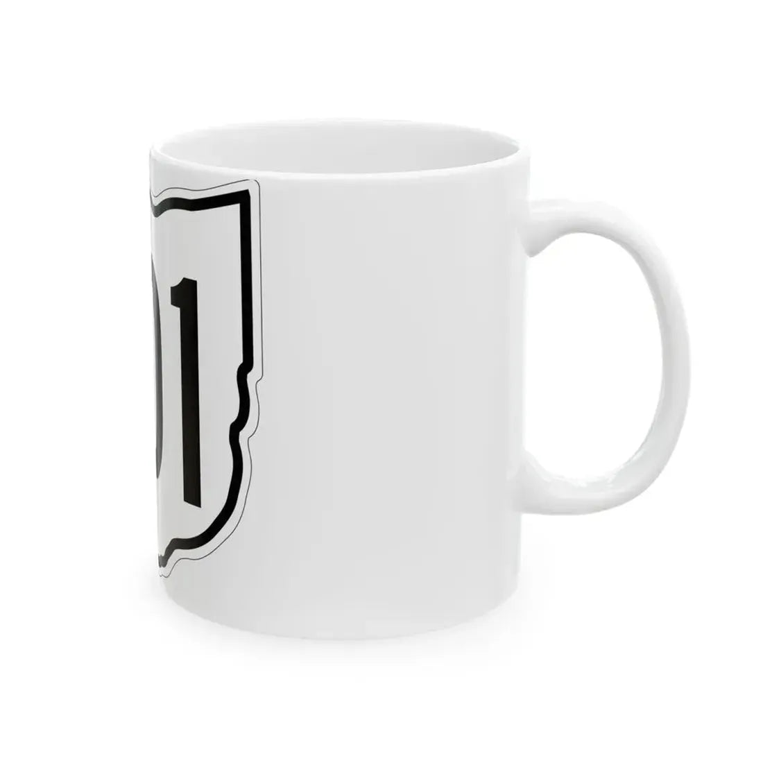 OH-201 1960 (Ohio) (Road Sign) White Coffee Mug - Go Mug Yourself