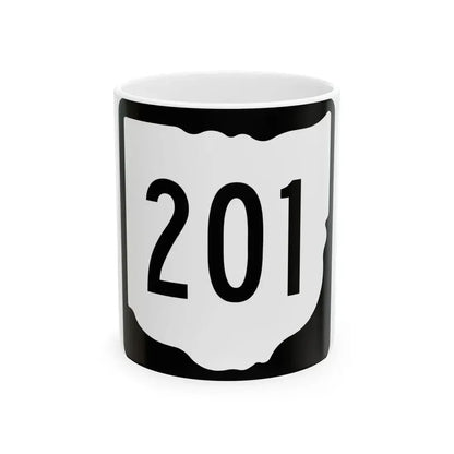 OH-201 1967 (Ohio) (Road Sign) White Coffee Mug 11oz - Go Mug Yourself