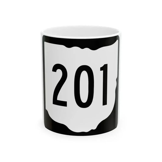 OH-201 1967 (Ohio) (Road Sign) White Coffee Mug 11oz - Go Mug Yourself
