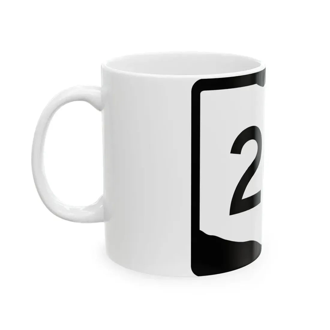 OH-201 (Ohio) (Road Sign) White Coffee Mug - Go Mug Yourself