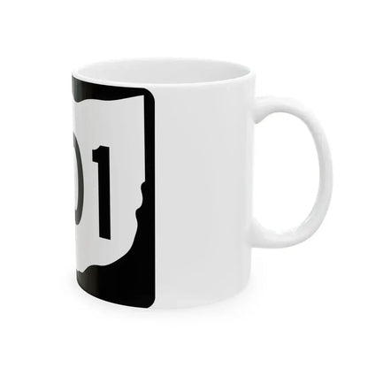 OH-201 (Ohio) (Road Sign) White Coffee Mug - Go Mug Yourself