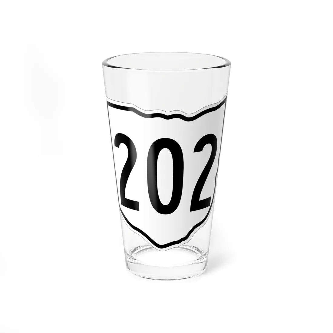 OH-202 1960 (Ohio) (Road Sign) Pint Glss 16oz 16oz - Go Mug Yourself