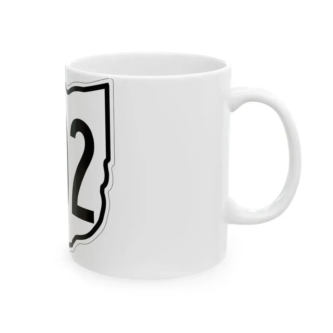 OH-202 1960 (Ohio) (Road Sign) White Coffee Mug - Go Mug Yourself