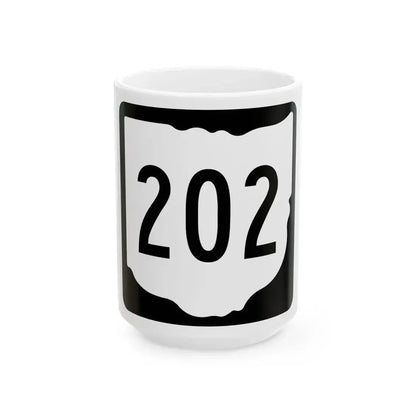OH-202 1967 (Ohio) (Road Sign) White Coffee Mug 15oz - Go Mug Yourself