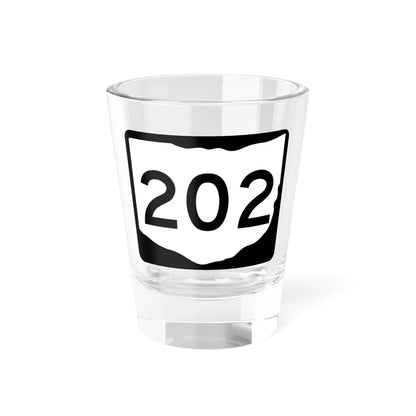 OH-202 (Ohio) (Road Sign) Shot Glass 1.5oz 1.5oz - Go Mug Yourself