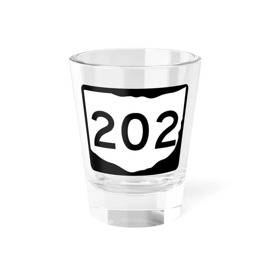 OH-202 (Ohio) (Road Sign) Shot Glass 1.5oz 1.5oz - Go Mug Yourself