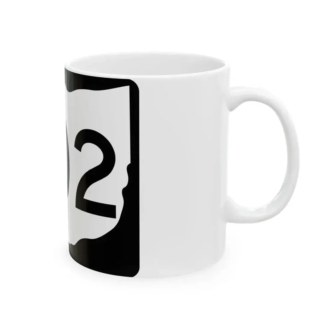 OH-202 (Ohio) (Road Sign) White Coffee Mug - Go Mug Yourself