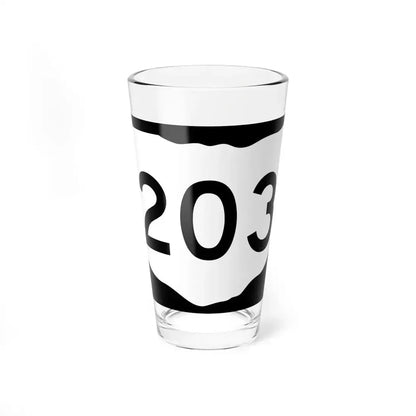 OH-203 (Ohio) (Road Sign) Pint Glass 16oz 16oz - Go Mug Yourself