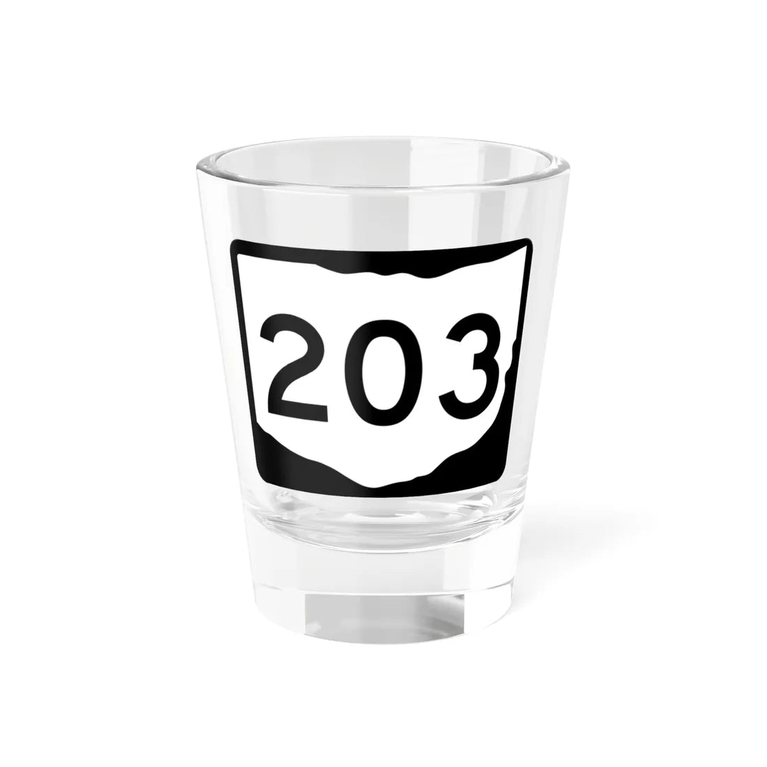 OH-203 (Ohio) (Road Sign) Shot Glass 1.5oz 1.5oz - Go Mug Yourself